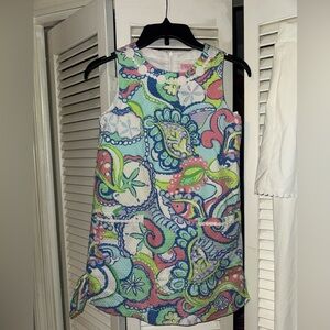 Lilly Pulitzer Floral Print Dress in Blue and Pink